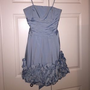 BCBGMAXAZRIA Blue Cocktail Dress with POCKETS
